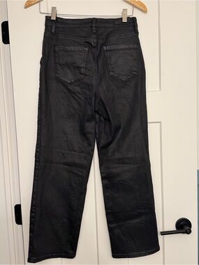BLANKNYC The Baxter Ribcage Straight Coated Black Jeans 28